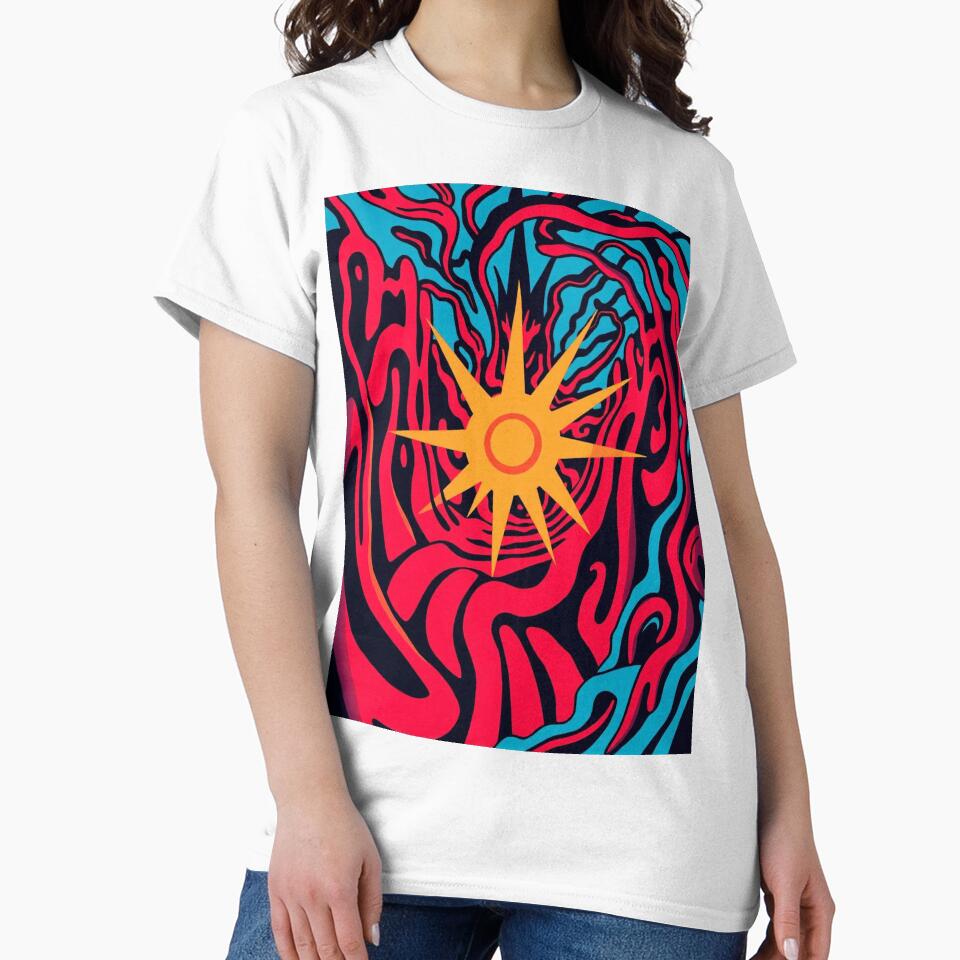 Modern Colorful Starburst Abstract Art by Esterlane T-Shirts, Hoodie, Sweatshirt | BlankRebels.com (Image 2)