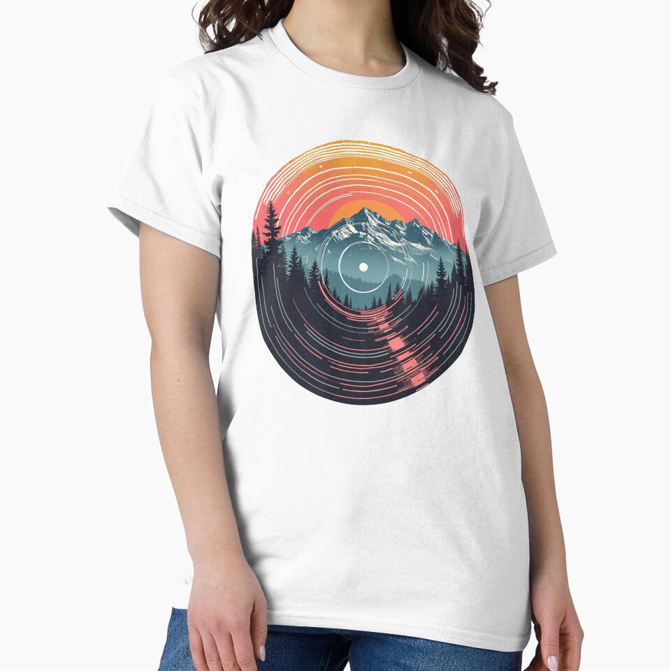 Mountains and forest on vinyl. by CrazyAlpacaDSGN T-Shirts, Hoodie, Sweatshirt | BlankRebels.com (Image 2)