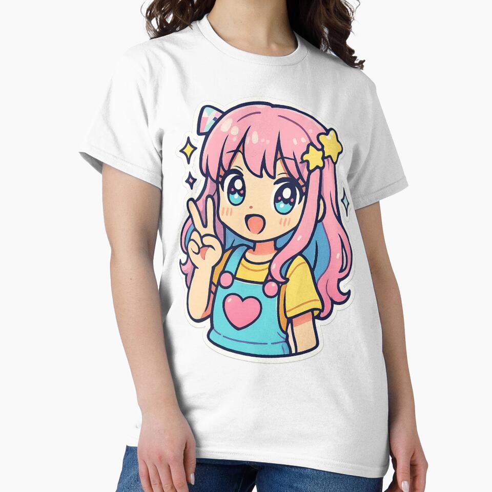 Kawaii Anime Girl, Y2K Aesthetic by graphic-genie