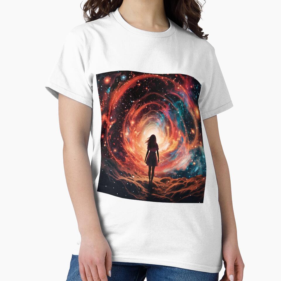 Space Girl galaxy by PrintyArts T-Shirts, Hoodie, Sweatshirt | BlankRebels.com (Image 2)