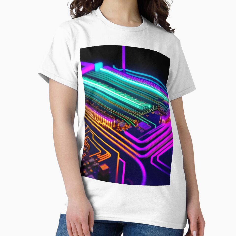 Digital Circuits Abstract Art by Esterlane T-Shirts, Hoodie, Sweatshirt | BlankRebels.com (Image 2)