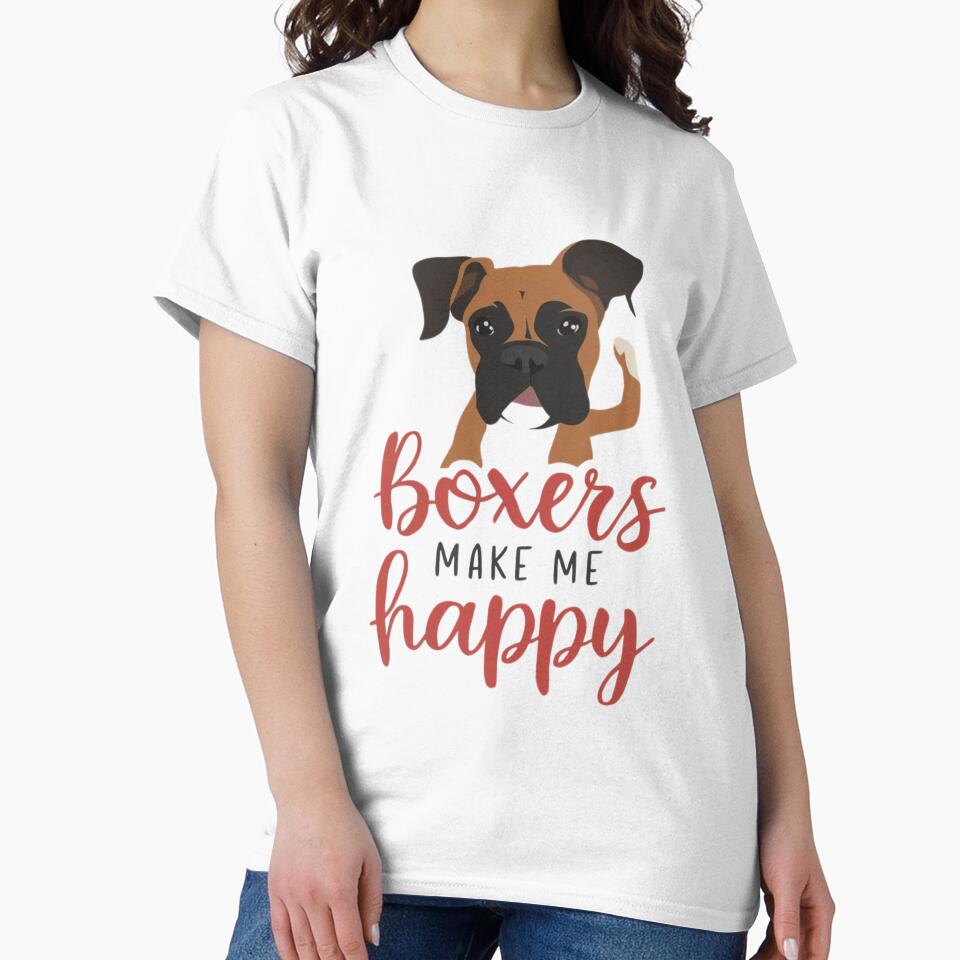 Boxers make me happy by hamoudaatm3 T-Shirts, Hoodie, Sweatshirt | BlankRebels.com (Image 2)