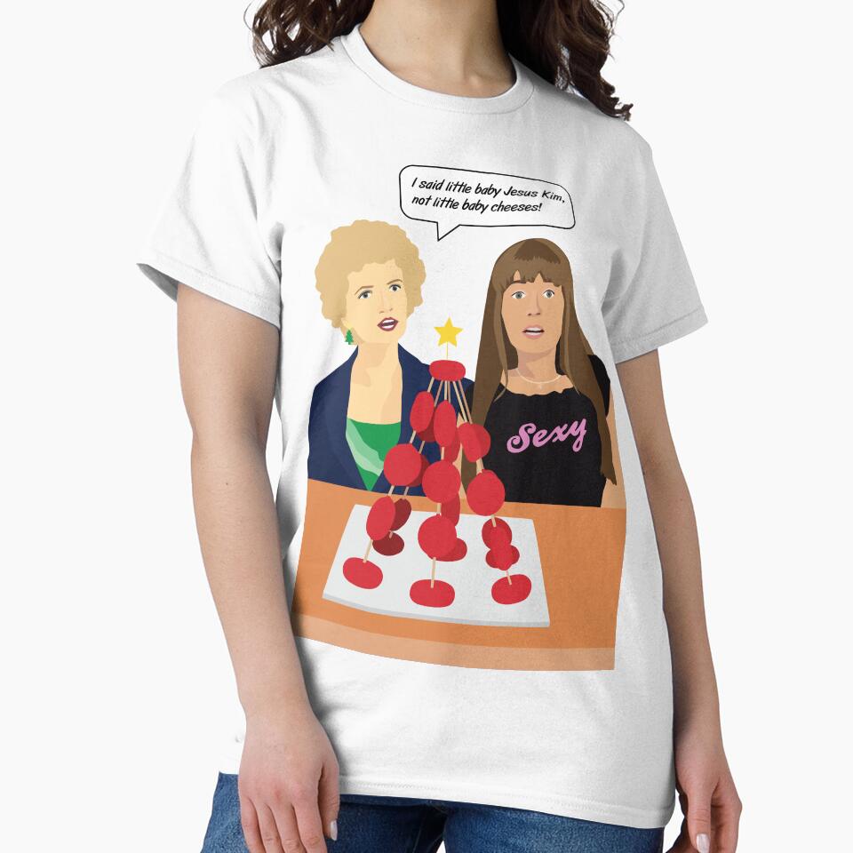 Kath & Kim Christmas T-Shirt Little Baby Cheeses by adlibcreative Hoodie, Sweatshirt | BlankRebels.com (Image 2)