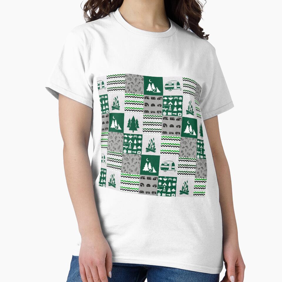 Camping Line Plaid by LittleFunky79 T-Shirts, Hoodie, Sweatshirt | BlankRebels.com (Image 2)
