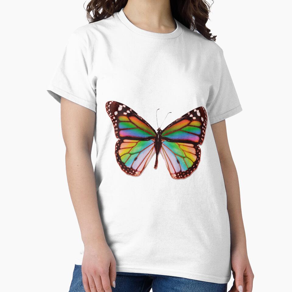 Rainbow butterfly by alessandrakan T-Shirts, Hoodie, Sweatshirt | BlankRebels.com (Image 2)