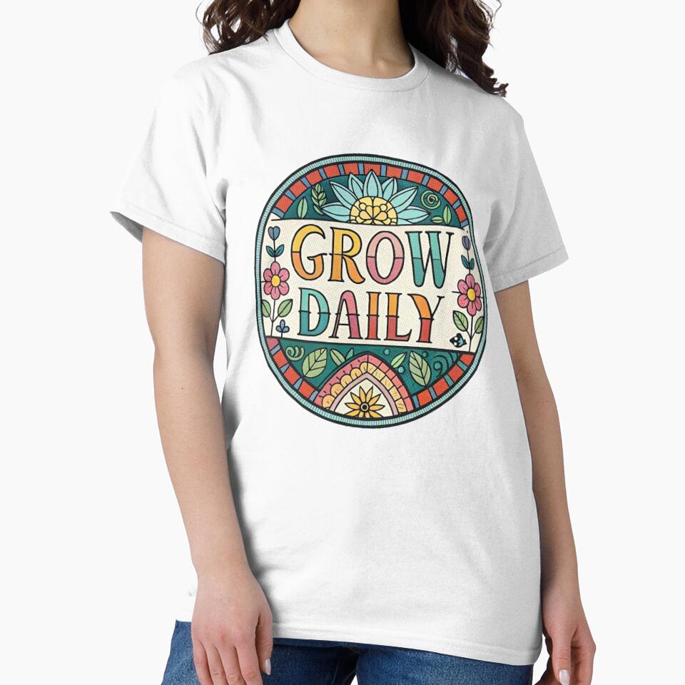 GROW DAILY by likbatonboot T-Shirts, Hoodie, Sweatshirt | BlankRebels.com (Image 2)