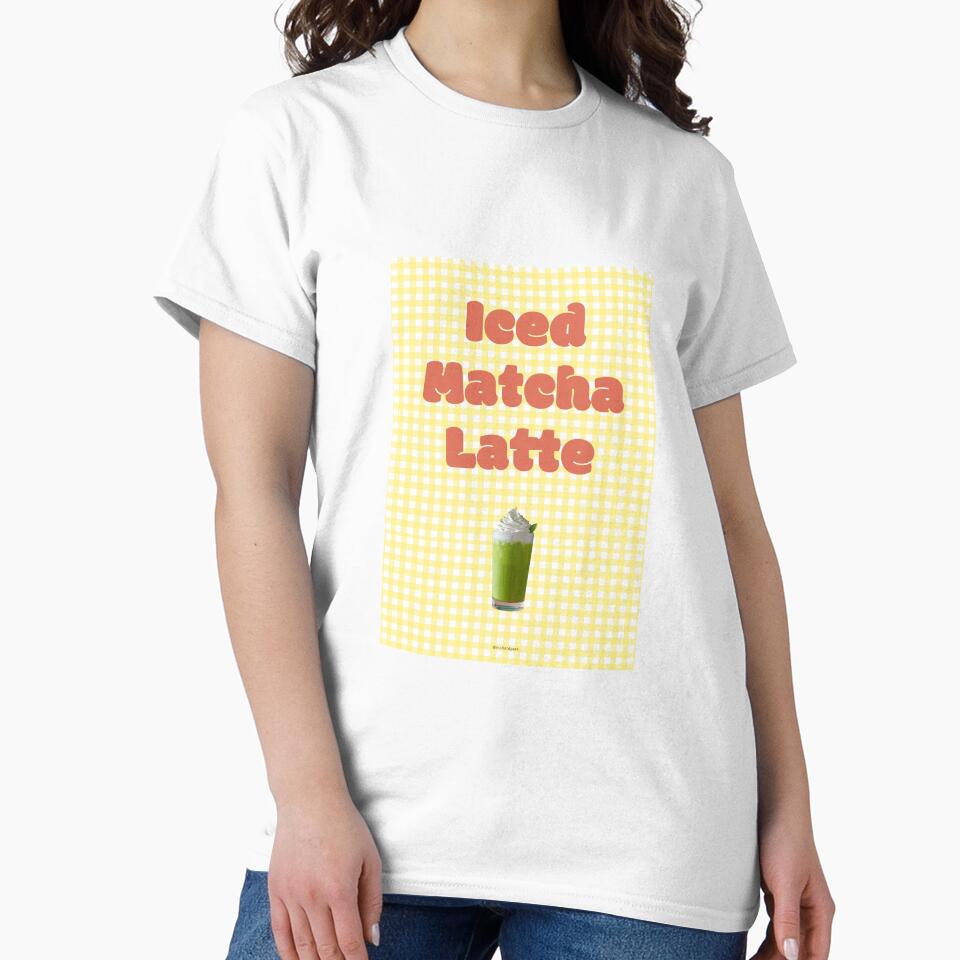Retro Summer Café 07 : Matcha Latte by mallardpark T-Shirts, Hoodie, Sweatshirt | BlankRebels.com (Image 2)