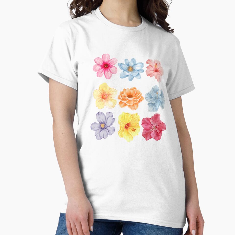 Watercolor flower print by EmmeKas T-Shirts, Hoodie, Sweatshirt | BlankRebels.com (Image 2)