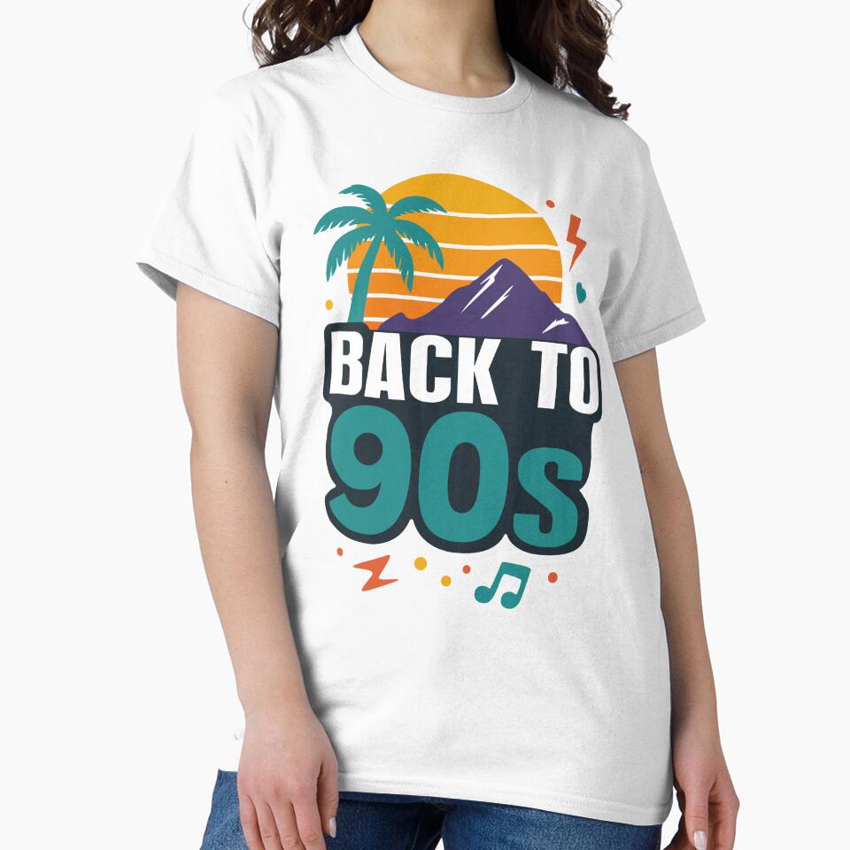 Back to 90s Retro Sunset Art. by alik7 T-Shirts, Hoodie, Sweatshirt | BlankRebels.com (Image 2)