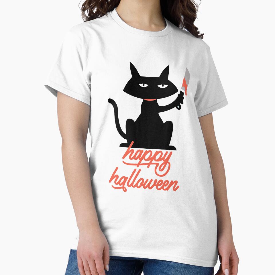 Halloween Cat by Neha Gandhi T-Shirts, Hoodie, Sweatshirt | BlankRebels.com (Image 2)