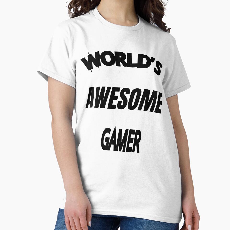 World's Awesome Gamer by WowAllinOne T-Shirts, Hoodie, Sweatshirt | BlankRebels.com (Image 2)
