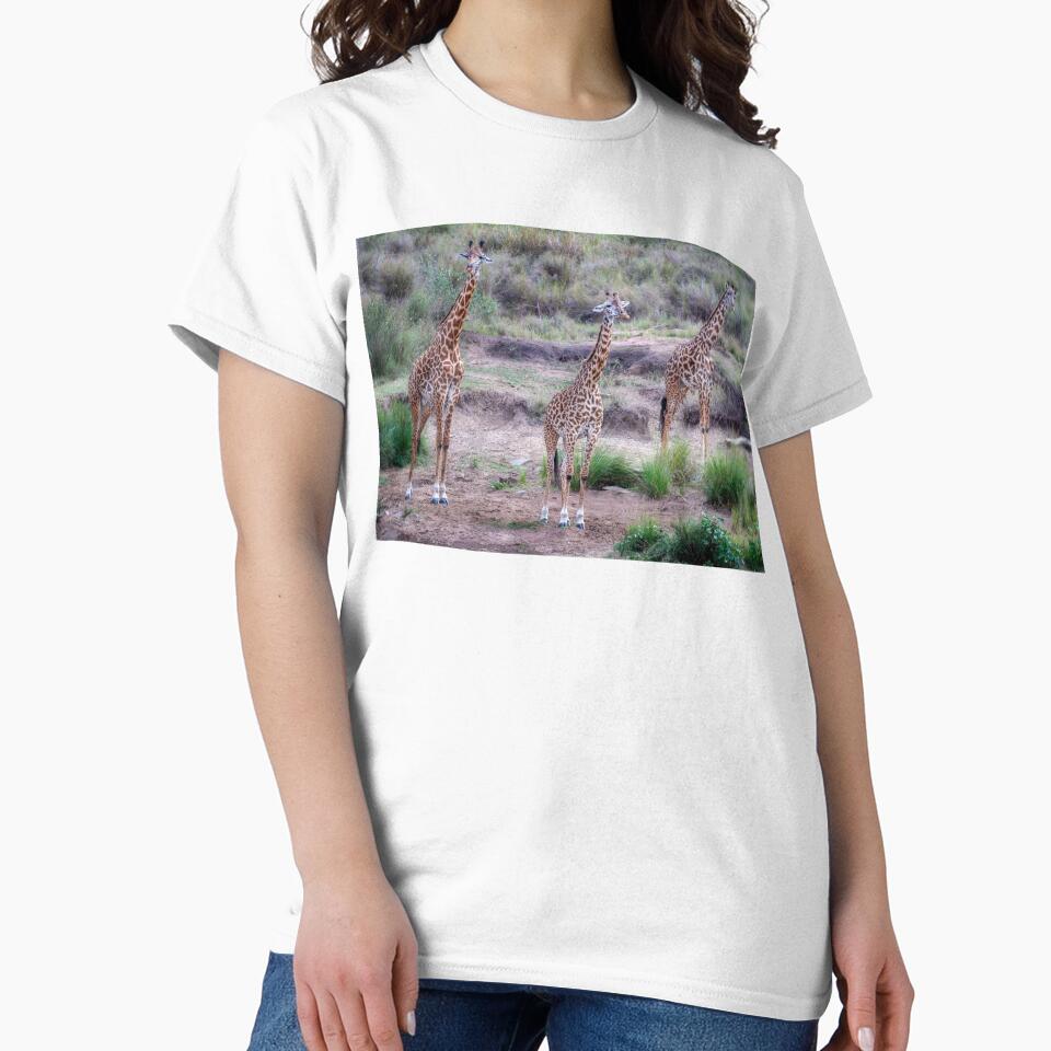 Giraffe Trio Masai Mara Kenya by PhotoArt by Joan Carroll T-Shirts, Hoodie, Sweatshirt | BlankRebels.com (Image 2)