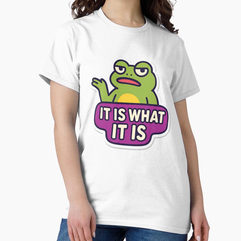 Is What Is Funny Frog Meme Sticker T-Shirts, Hoodie, Sweatshirt
