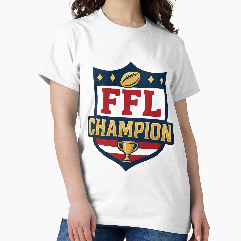 Fantasy Football Champion Sticker | FFL League Winner Trophy Gift Logo by CoachEkong