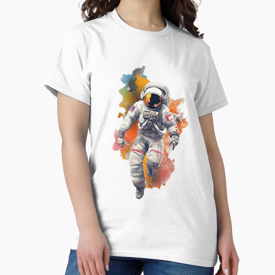 Colorful Astronaut on the way by Cybronauts T-Shirts, Hoodie, Sweatshirt | BlankRebels.com (Image 2)