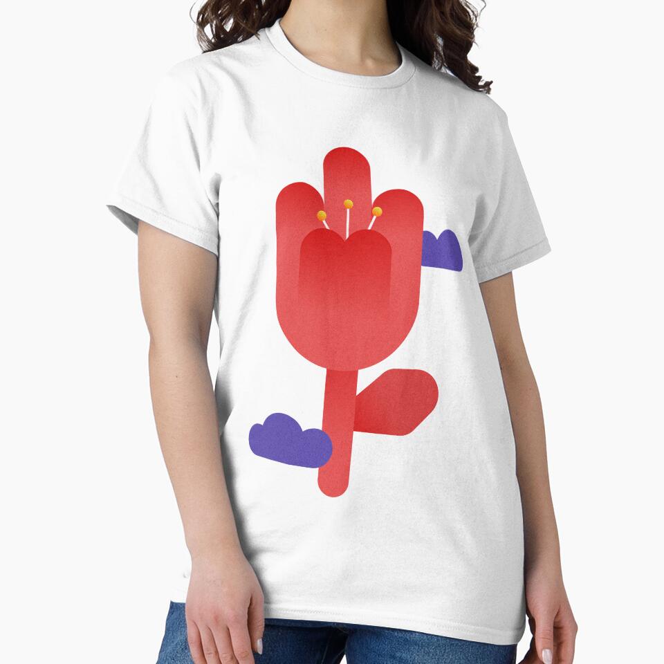 Red Flower by BBTS9717 T-Shirts, Hoodie, Sweatshirt | BlankRebels.com (Image 2)