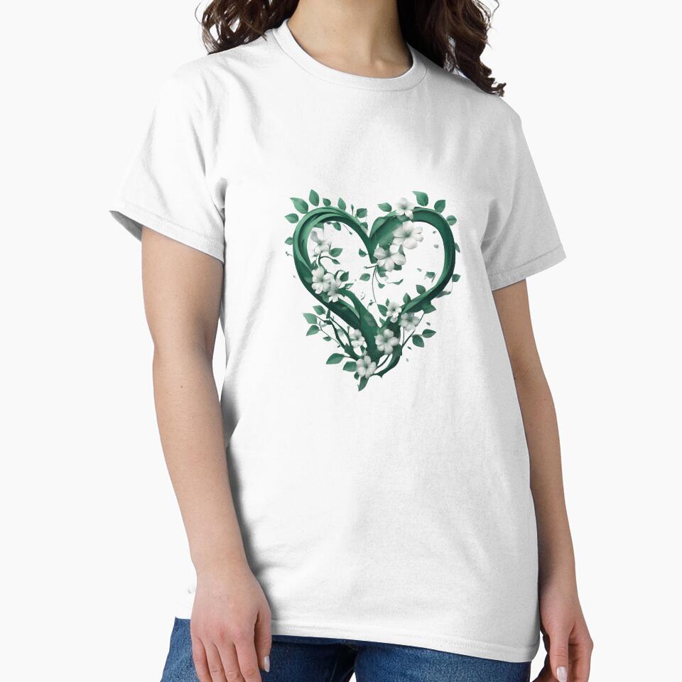 Green Love Heart by Greenway Creations T-Shirts, Hoodie, Sweatshirt | BlankRebels.com (Image 2)