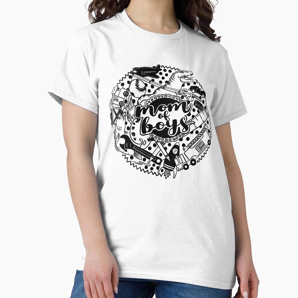 Mom of Boys Curator of Chaos by Rachelle Byers T-Shirts, Hoodie, Sweatshirt | BlankRebels.com (Image 2)