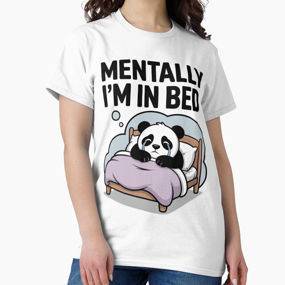 Mentally I’m In Bed – Emotional Panda by DerNachtfuchs T-Shirts, Hoodie, Sweatshirt | BlankRebels.com (Image 2)