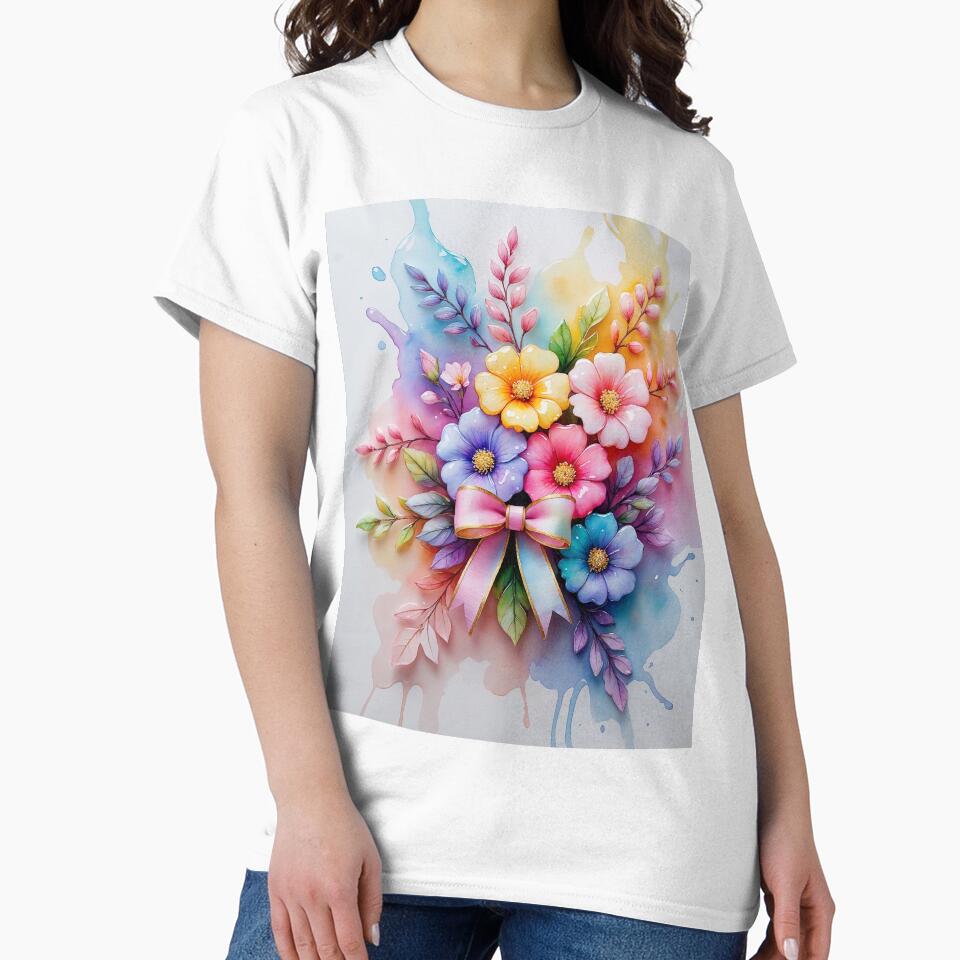 Flowers and Bows by Neranchara T-Shirts, Hoodie, Sweatshirt | BlankRebels.com (Image 2)