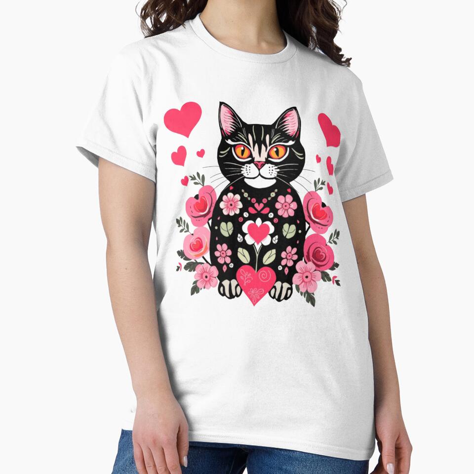 Lovely floral kitty by Roxburylane T-Shirts, Hoodie, Sweatshirt | BlankRebels.com (Image 2)
