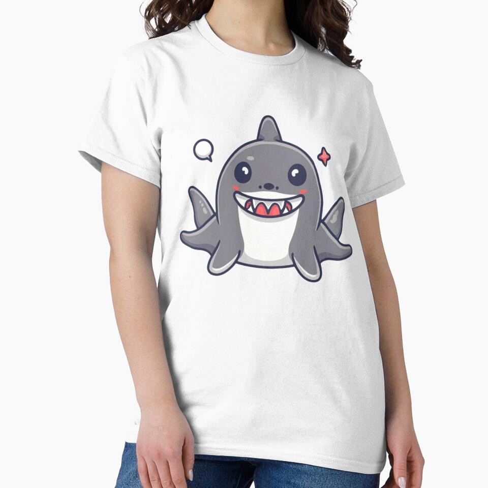 Cute Kawaii Shark Pattern by PatternInArt
