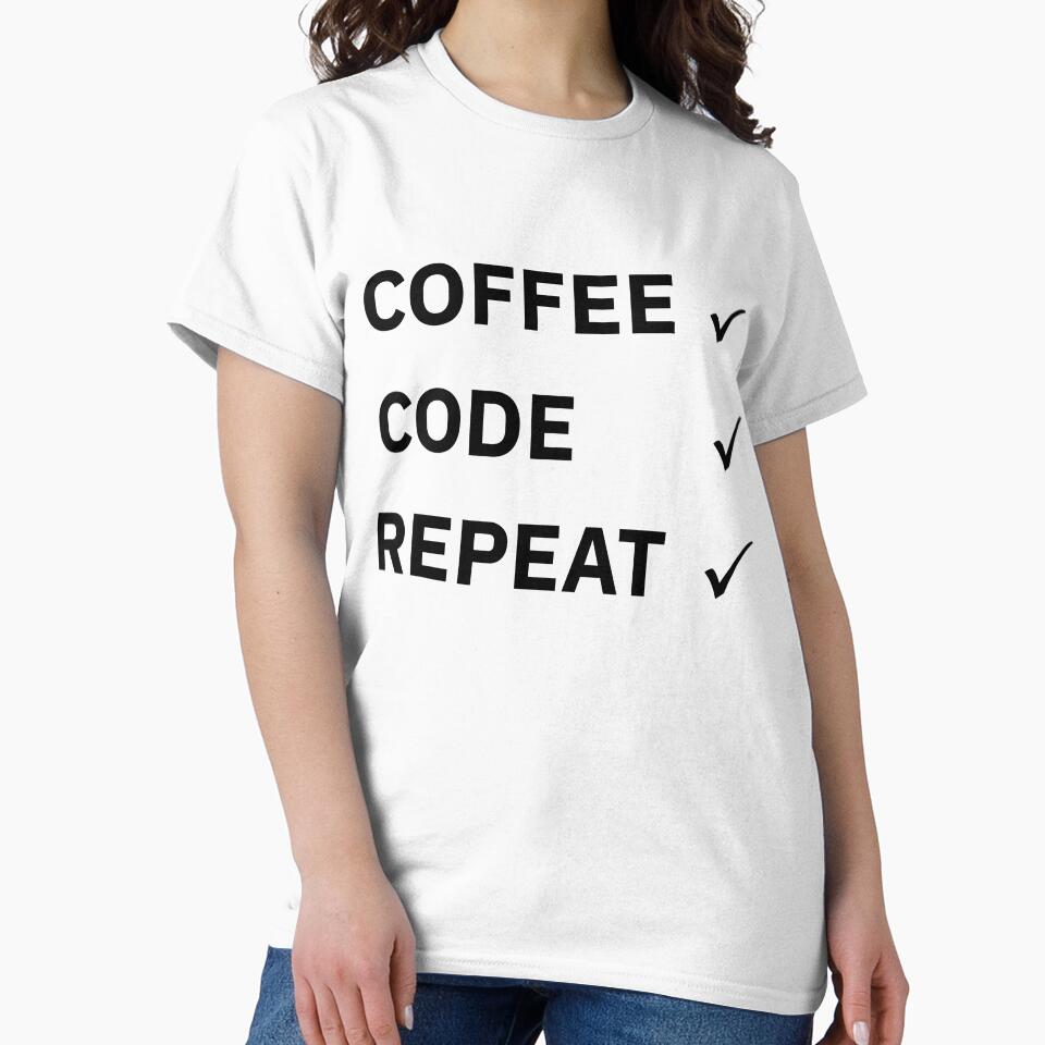 Copy of Coffee Code Repeat – Funny Programmer Coffee Coding Quote by p-frosty-design T-Shirts, Hoodie, Sweatshirt (Image 2)