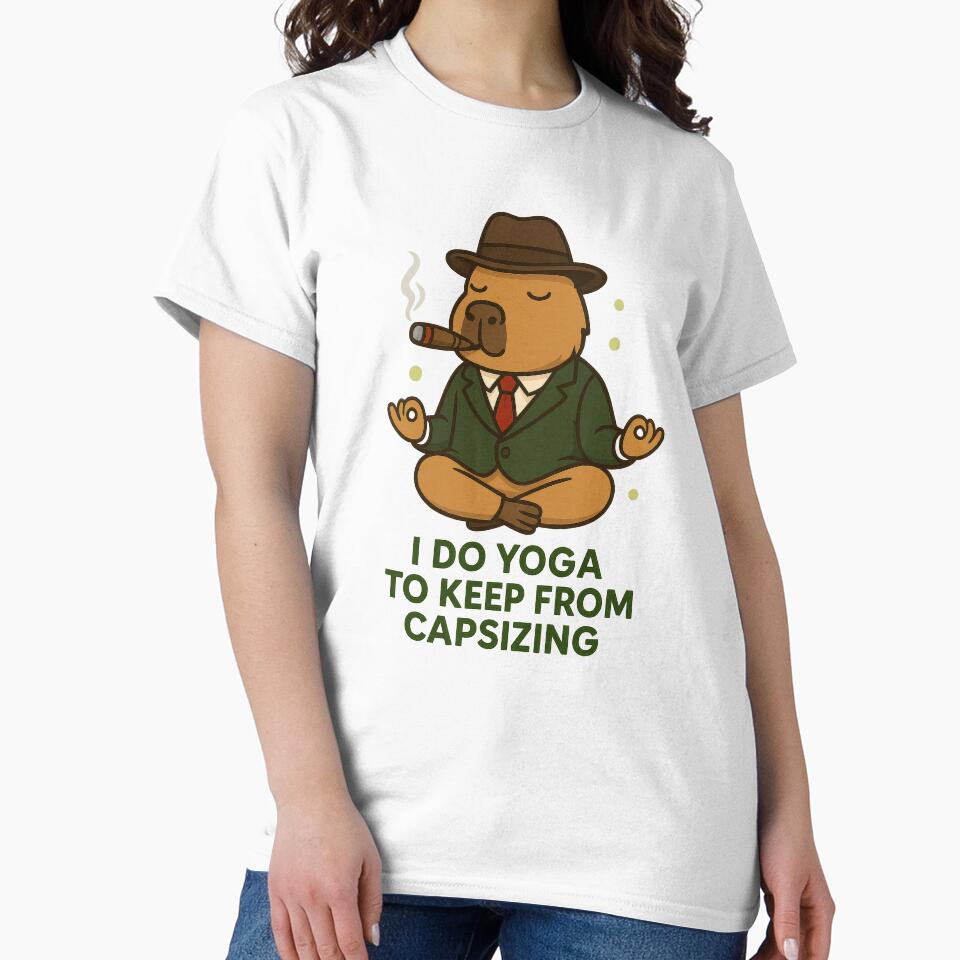 Capybara Gangster Zen – Funny Smoking Meditation by RetroPop23 T-Shirts, Hoodie, Sweatshirt | BlankRebels.com (Image 2)