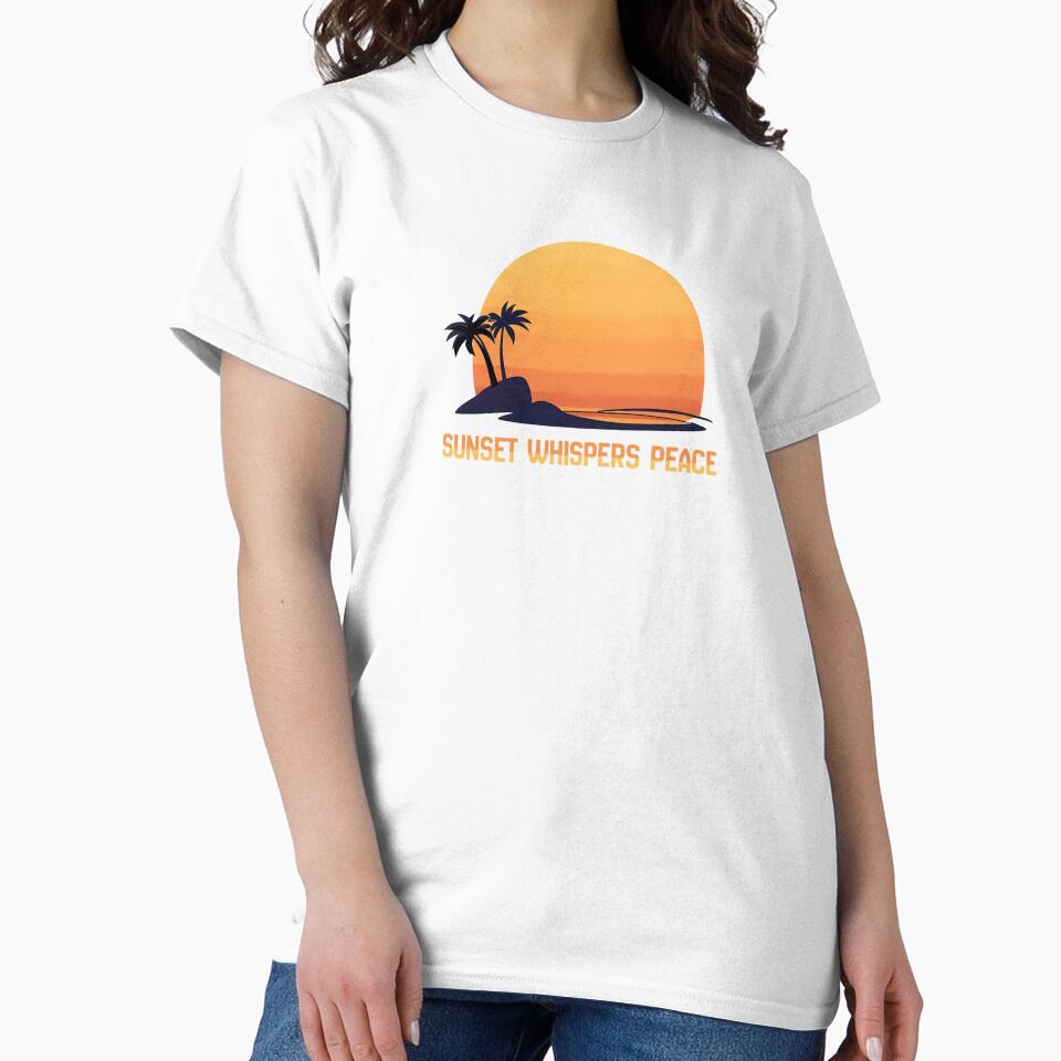 Sunset whispers peace  for sunset lovers by Telegant T-Shirts, Hoodie, Sweatshirt | BlankRebels.com (Image 2)