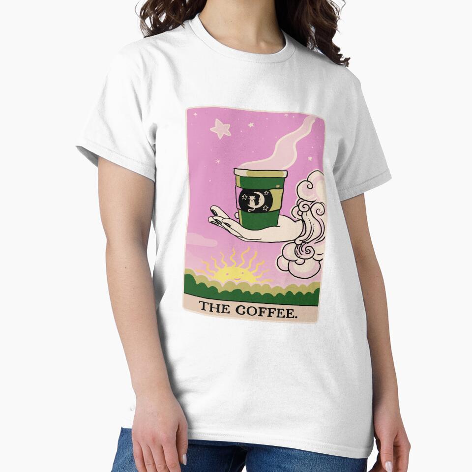 The Coffee Tarot - Cat and Moon Tarot Card - Coffee by DreamersPlan T-Shirts, Hoodie, Sweatshirt | BlankRebels.com (Image 2)