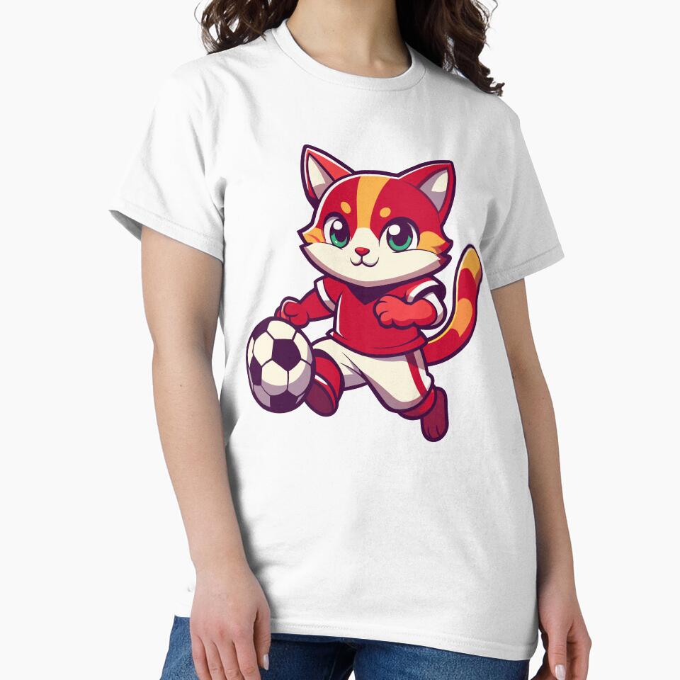 A funny kitten plays with a soccer ball. by vamskul
