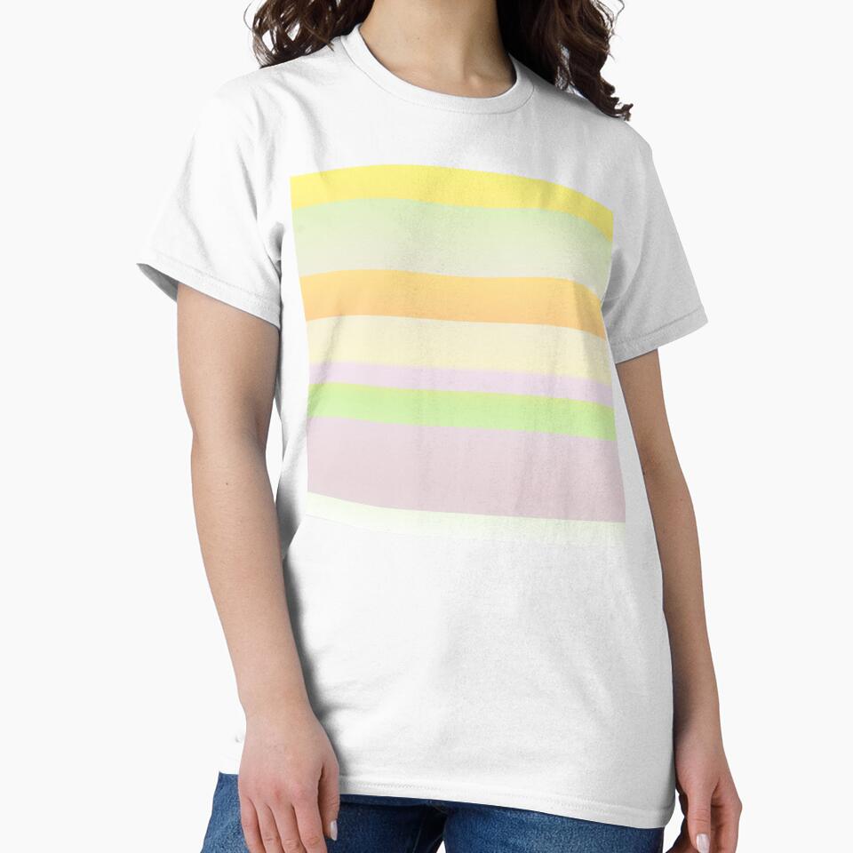 Minimalist color palette striped | Pastel color palette horizontal striped by lausn