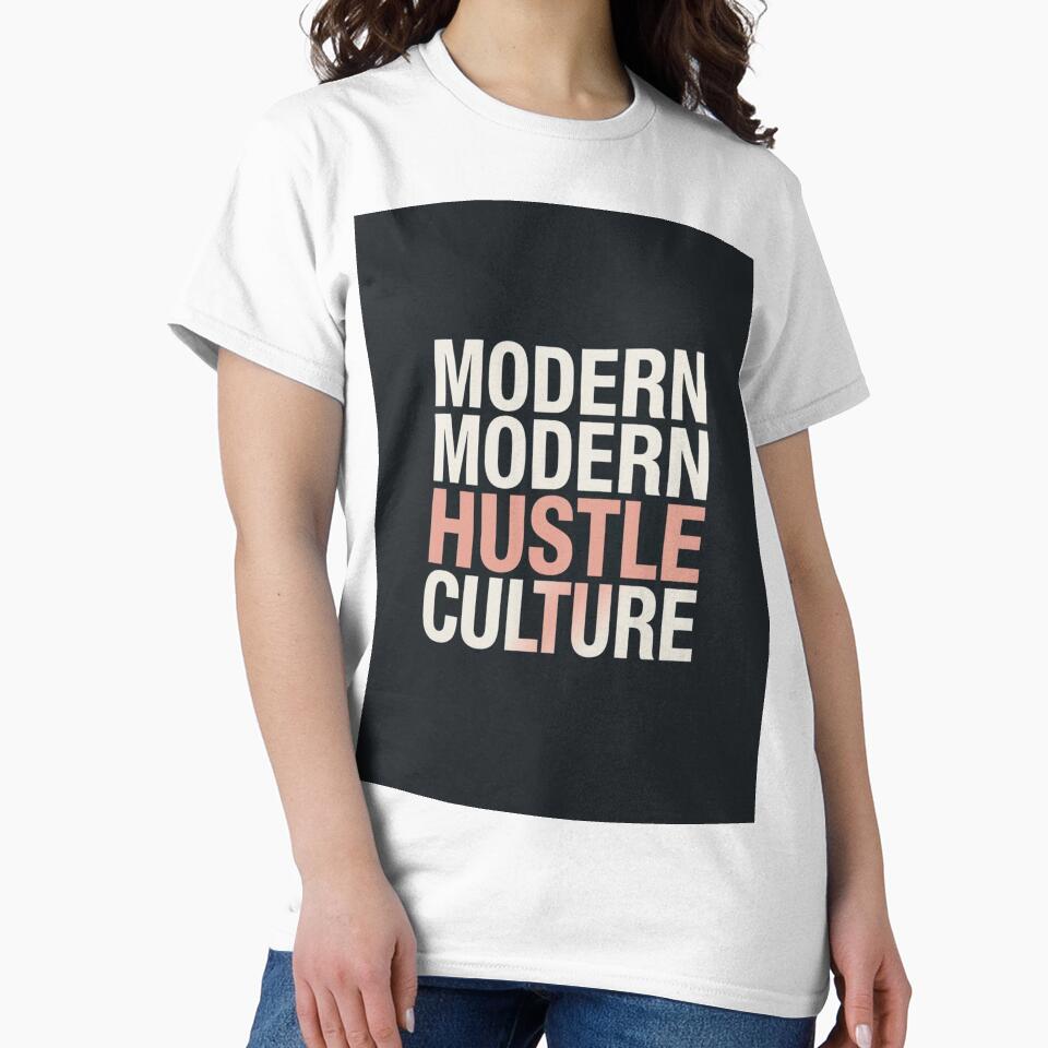 Modern Hustle Culture Typography – Minimal Motivational Quote Design by Geafixy T-Shirts, Hoodie, Sweatshirt (Image 2)