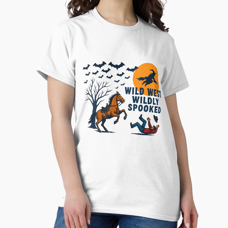 Spooked Horse Halloween – Spooky Cowboy Graphic Gift for Men Women, Funny Wild West Equestrian by MagicShop3000... (Image 2)