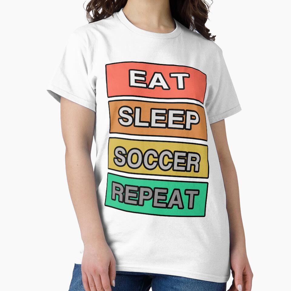 Eat Sleep Soccer Repeat RETRO by teledesign