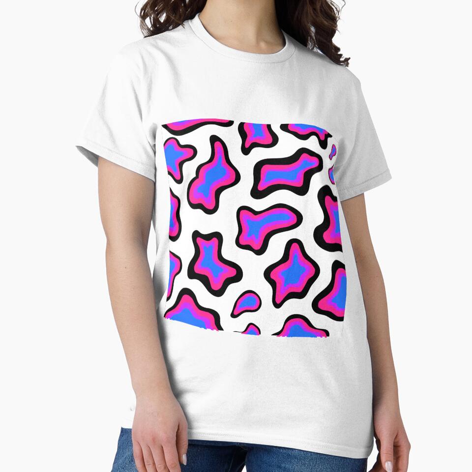 Wildflower inspired Colourful Cow Print Design! Rainbow cow pattern by floweryhaven T-Shirts, Hoodie, Sweatshirt (Image 2)
