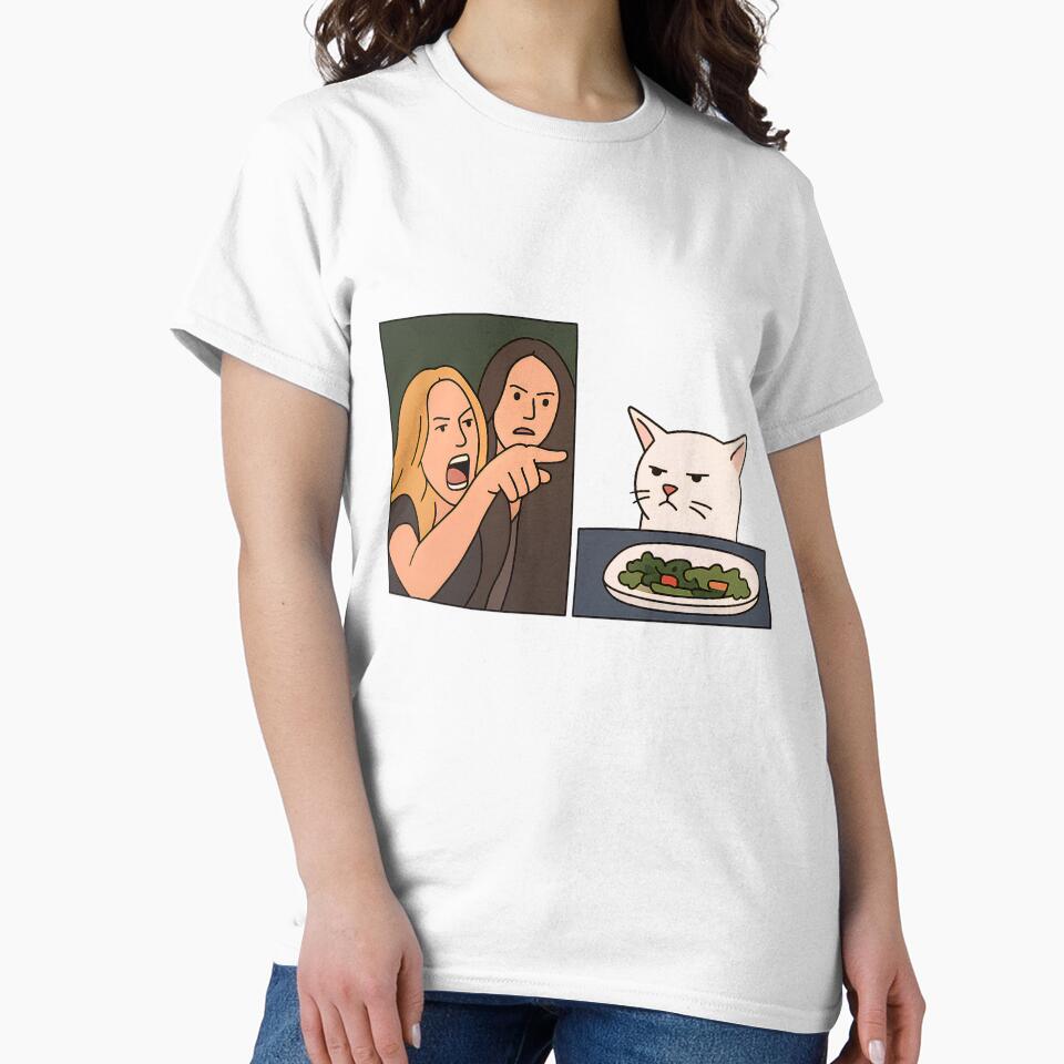 Woman Yelling at a Cat – Iconic Meme Face-Off by PosterFuel