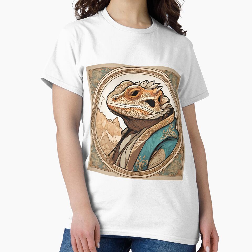 Art Nouveau Bearded Dragon by frykitty T-Shirts, Hoodie, Sweatshirt | BlankRebels.com (Image 2)