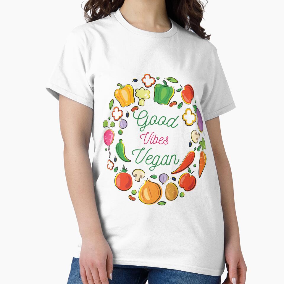 Good vibes, vegan by Curlyhaire T-Shirts, Hoodie, Sweatshirt | BlankRebels.com (Image 2)