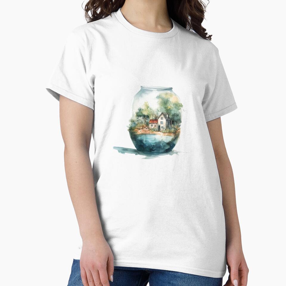 A terrarium lake view by holodream T-Shirts, Hoodie, Sweatshirt | BlankRebels.com (Image 2)
