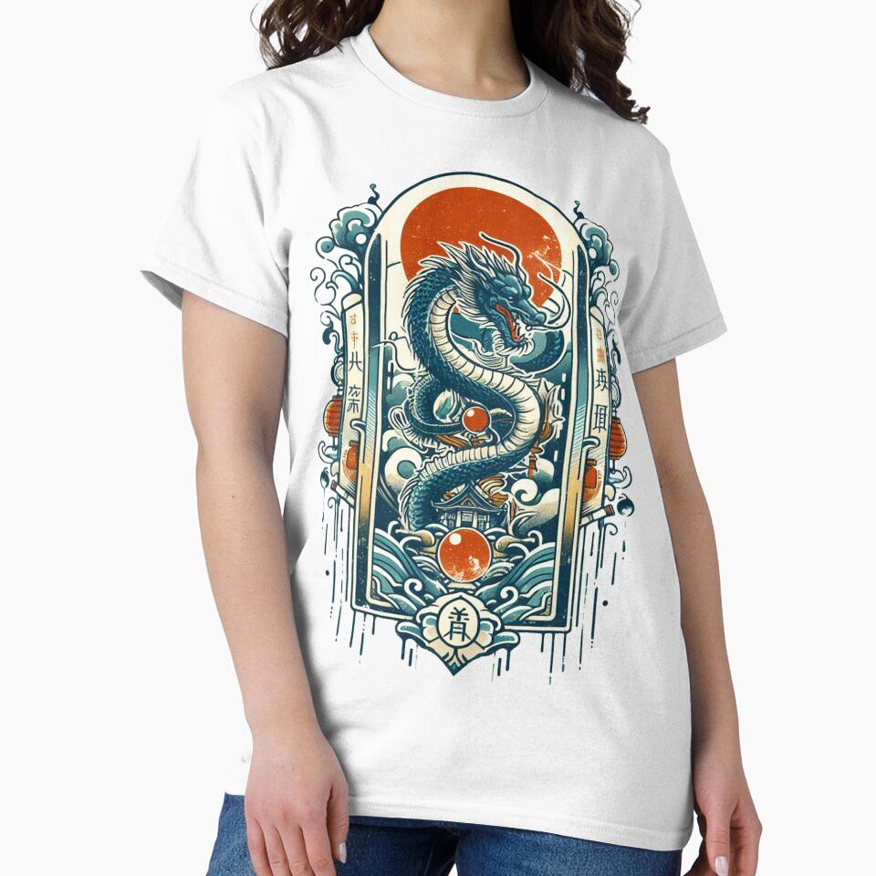 Japanese Tattoo Dragon by clintang T-Shirts, Hoodie, Sweatshirt | BlankRebels.com (Image 2)
