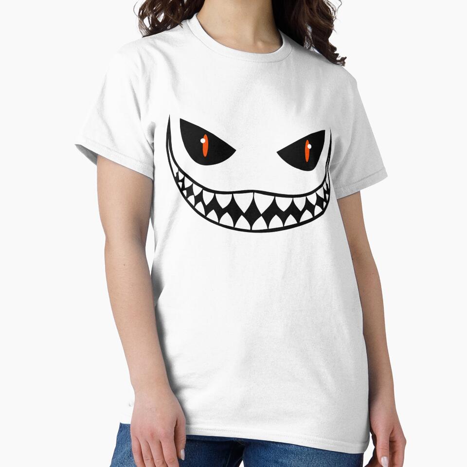 Black Cat with Glowing Orange Eyes | Spooky Halloween Aesthetic Design by Kabootri T-Shirts, Hoodie, Sweatshirt (Image 2)