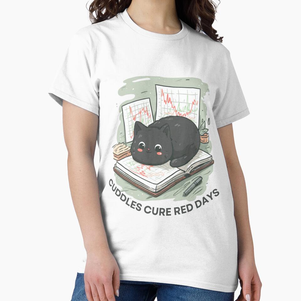Cuddles Cured Red Days – Cute Black Cat Design by Kovrika T-Shirts, Hoodie, Sweatshirt | BlankRebels.com (Image 2)