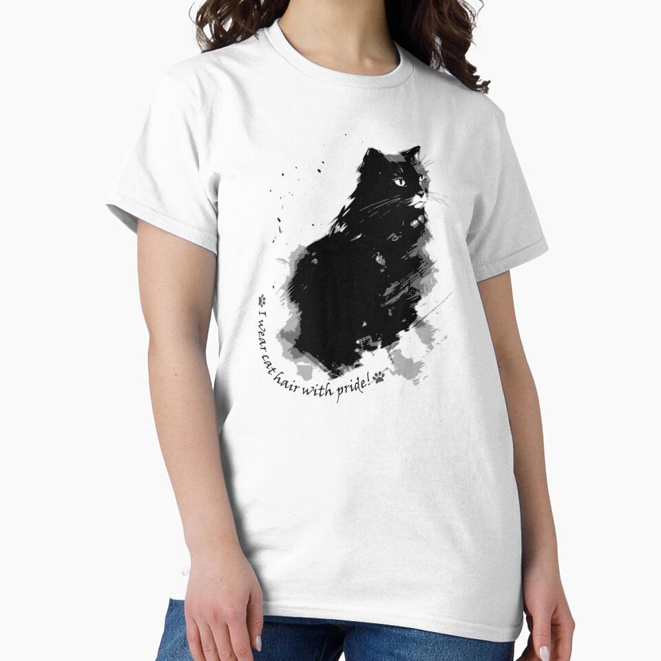 I wear cat hair with pride! Tshirt by LZenDesigns Hoodie, Sweatshirt | BlankRebels.com (Image 2)