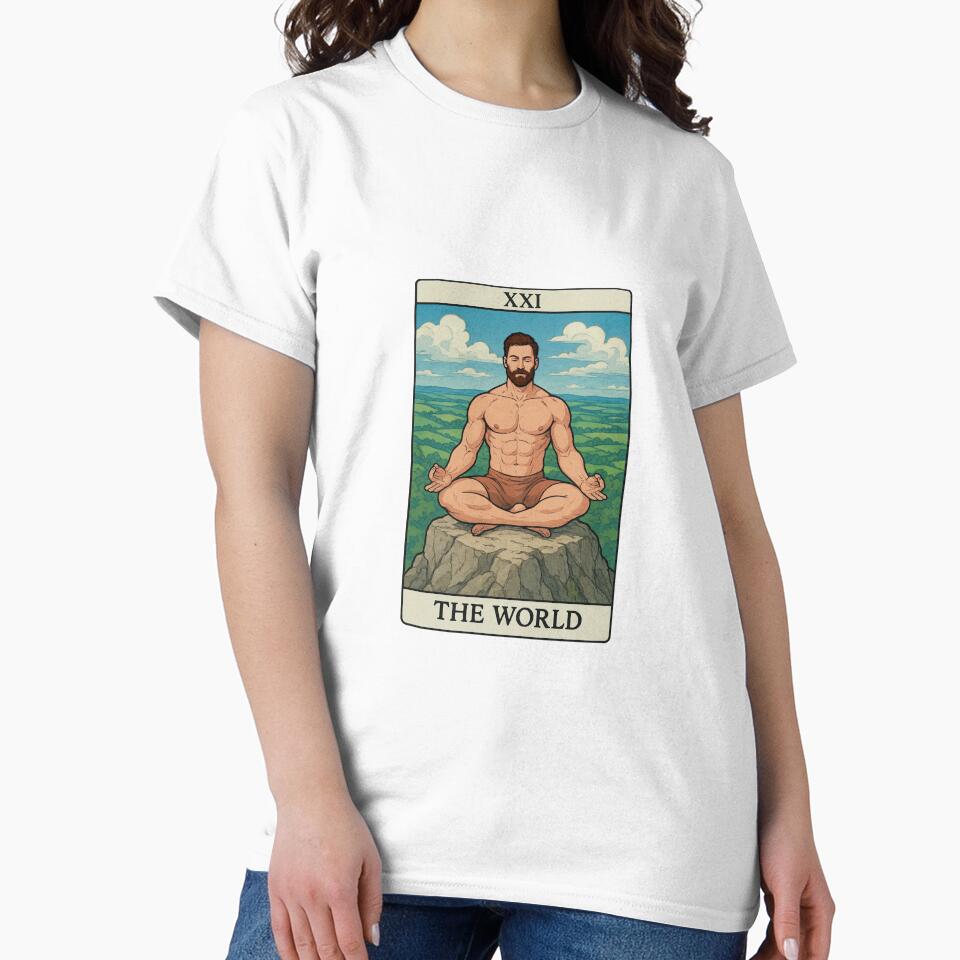 Tarot Card - XXI - The World - Brown by step10studio T-Shirts, Hoodie, Sweatshirt | BlankRebels.com (Image 2)