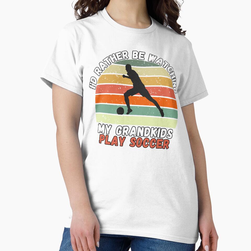 Rather Watch My Grandkids Play Soccer Gift For Grandparents by KrisRubinArt