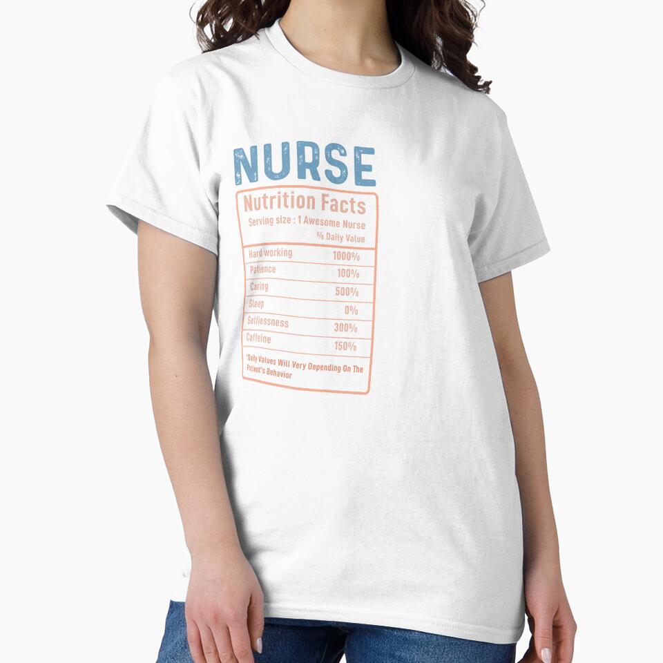 Nurse Nutrition Facts v1 by artcultreone T-Shirts, Hoodie, Sweatshirt | BlankRebels.com (Image 2)