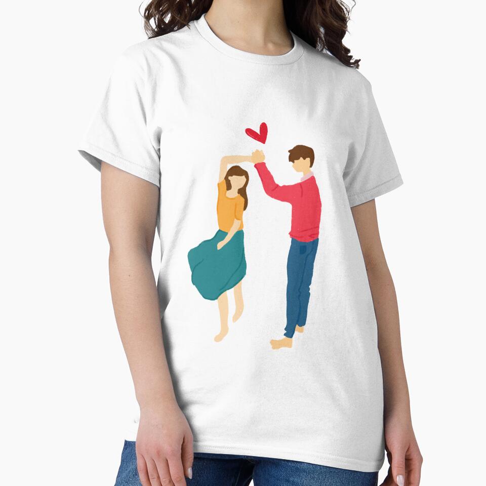 Dancing cute couple Illustration by Cosmodoody T-Shirts, Hoodie, Sweatshirt | BlankRebels.com (Image 2)