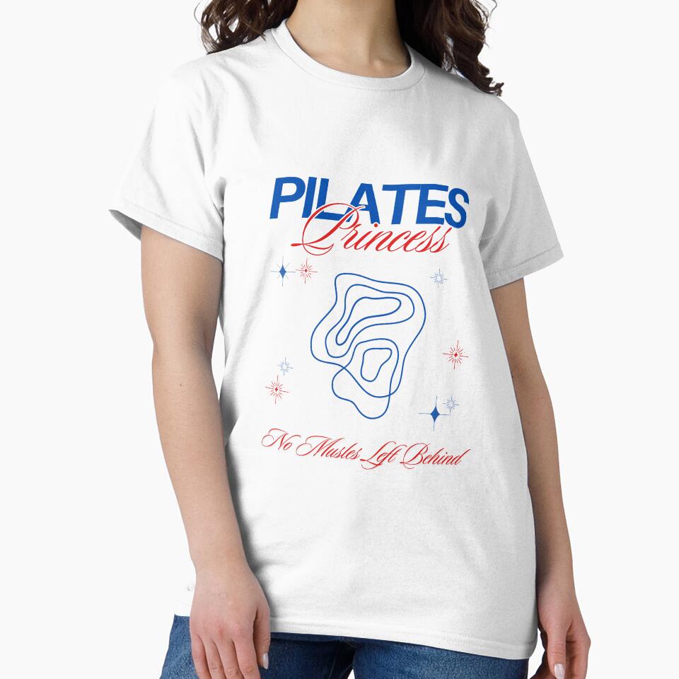 Pilates Princess - no muscles left behind by Napadraw T-Shirts, Hoodie, Sweatshirt | BlankRebels.com (Image 2)