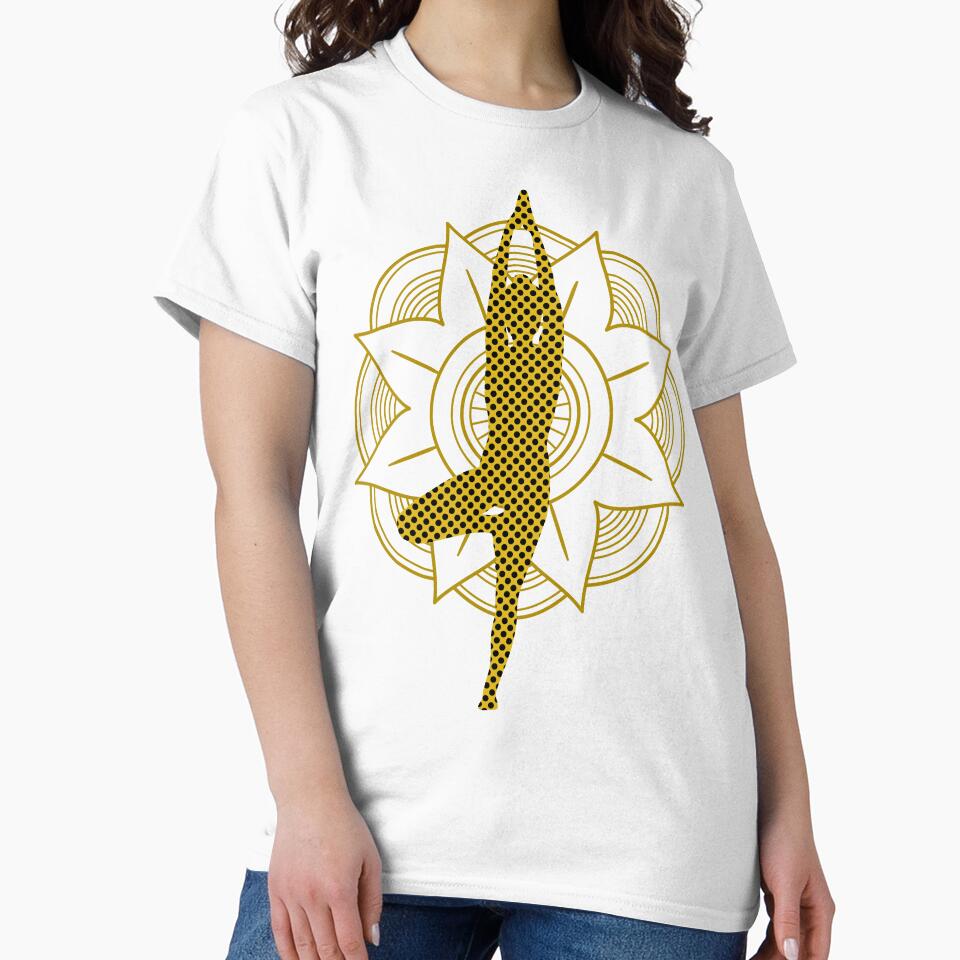 Yoga Tree Pose With Mandala by Laanas55 T-Shirts, Hoodie, Sweatshirt | BlankRebels.com (Image 2)